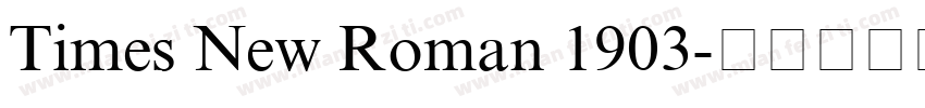 Times New Roman 1903字体转换